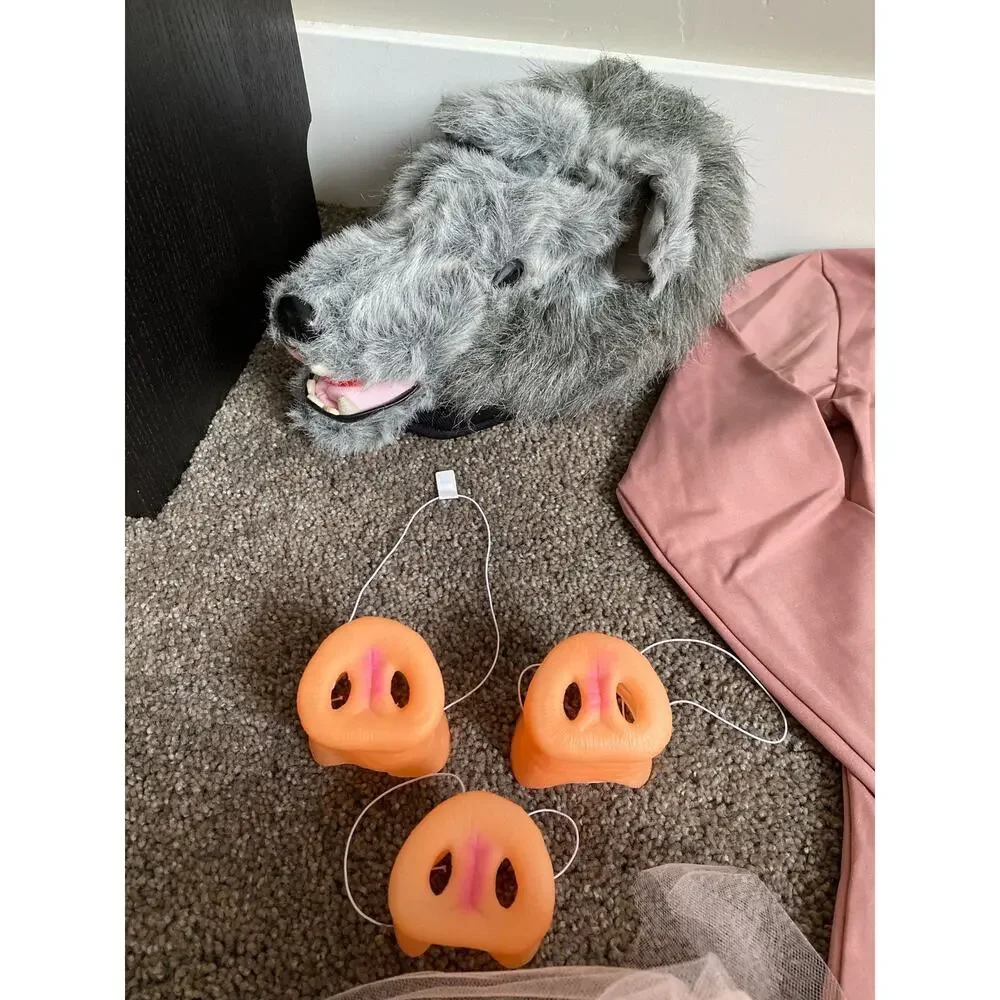 3 Little Pigs and the Big Bad Wolf Family Costumes - Picture 9 of 13